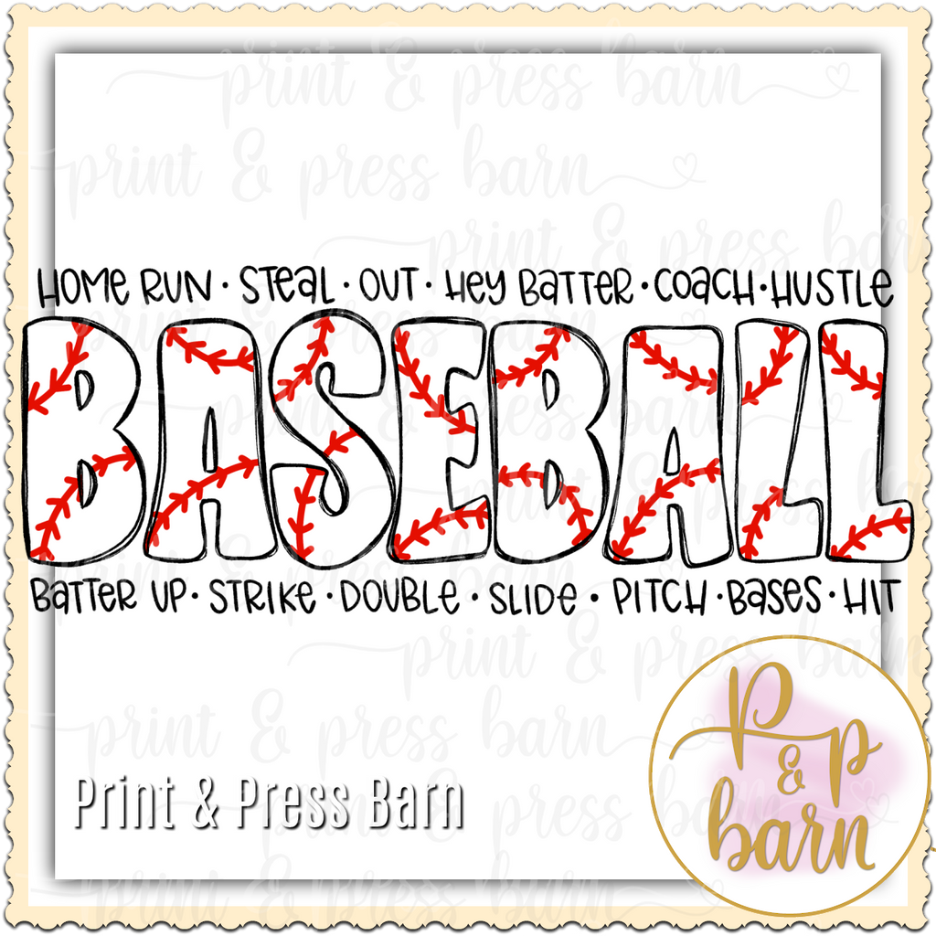 Baseball Themed Glitter Leopard Brushstrokes Sublimation Png 