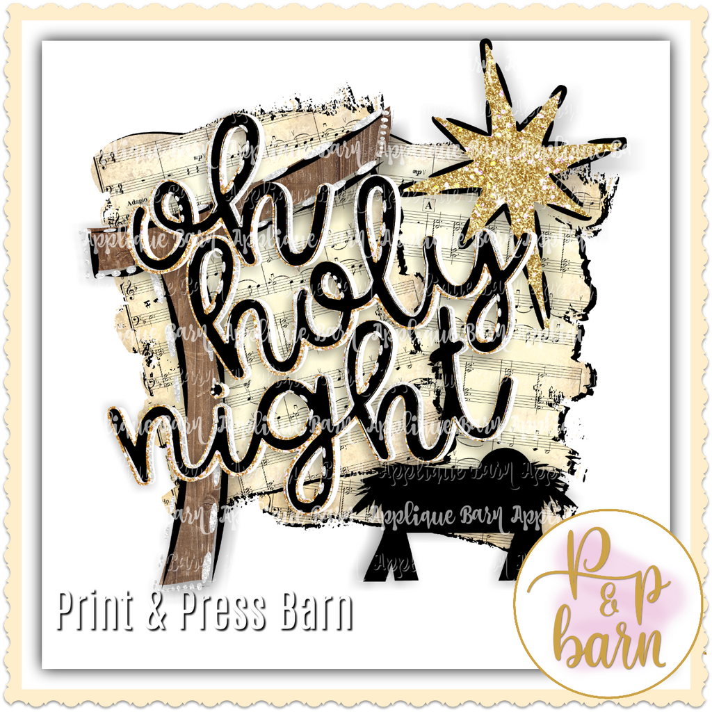 Oh Holy Night 2 Print & Press Barn