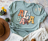 Alabama State Boho Letters