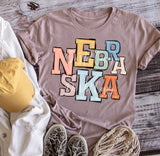 Nebraska State Boho Letters