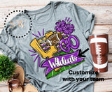 Purple Football Collage- Choose team name