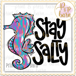 Stay Salty Seahorse Purple