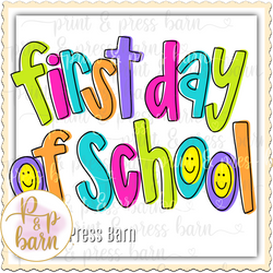 1st Day of School girl