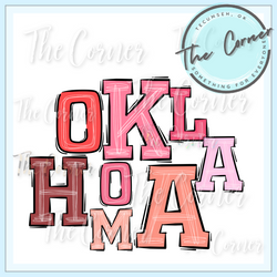 Oklahoma State Boho Letters