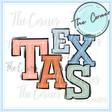 Texas State Boho Letters