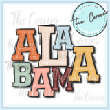 Alabama State Boho Letters