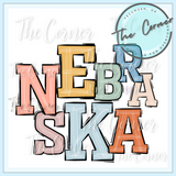 Nebraska State Boho Letters