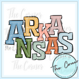 Arkansas State Boho Letters