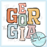 Georgia State Boho Letters