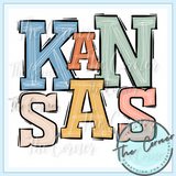 Kansas State Boho Letters