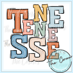 Tennessee State Boho Letters