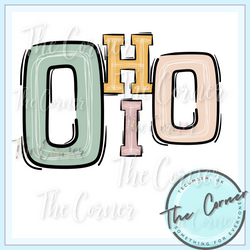 Ohio State Boho Letters