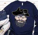 Pirate Face- Blue and Gold
