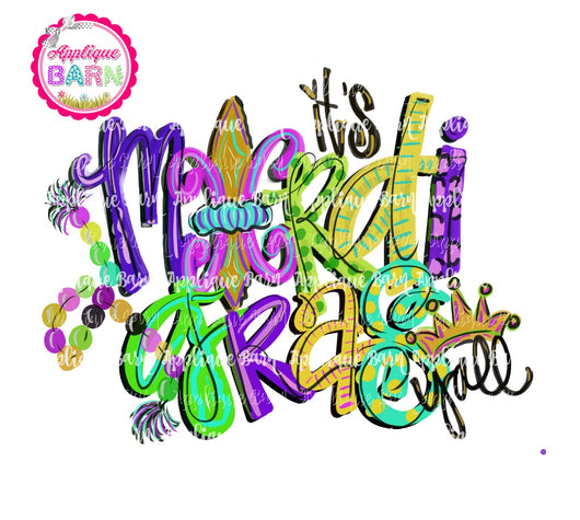 Mardi Gras Word Art
