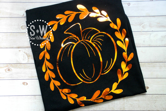 Pumpkin Wreath Foil