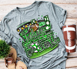 Indians Football Collage- green