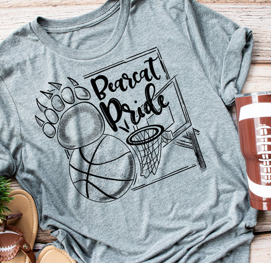 Bearcat Basketball Pride- Black