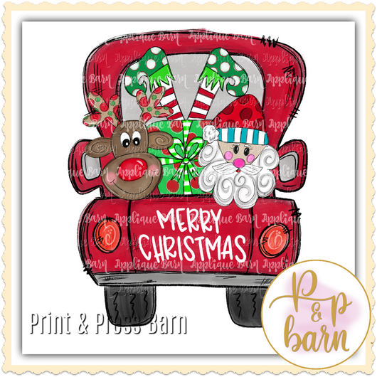 Christmas Truck Doodle