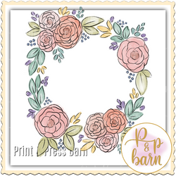 Flower Frame Blank