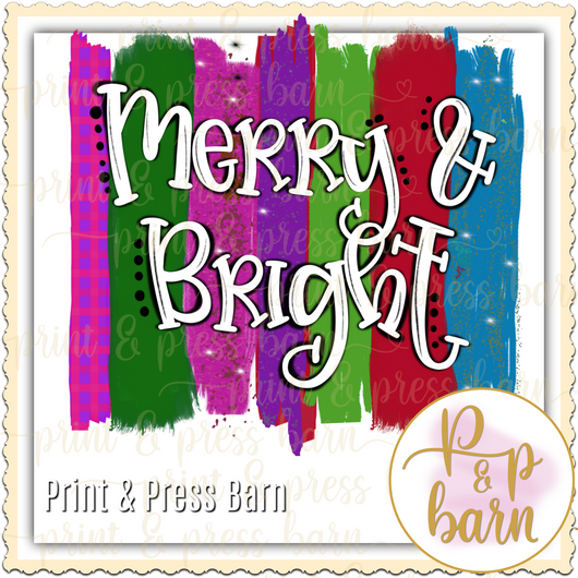 Merry and Bright Brushstroke