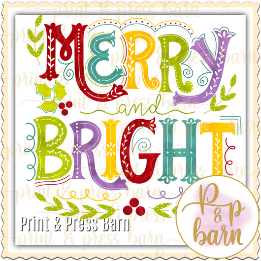 Merry and Bright Scroll