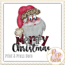 AA Santa Merry Christmas- Red