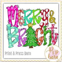 Merry and Bright Doodle CC