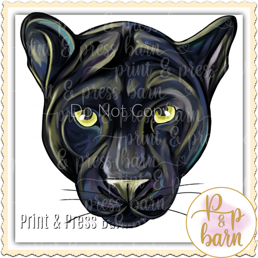 Panther Face- Black