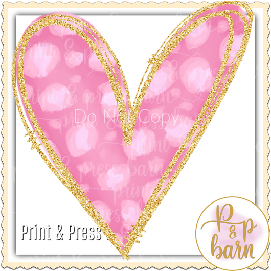 Pink Glitter heart
