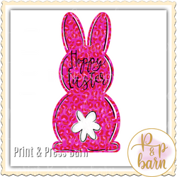 Pink Leopard Bunny