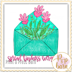 Flower envelope Valentine