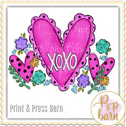 Heart XOXO Doodle