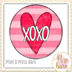 XOXO Heart Circle AR