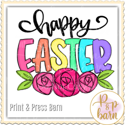 Happy Easter Doodle AR