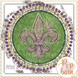 Fleur De Lis Circle