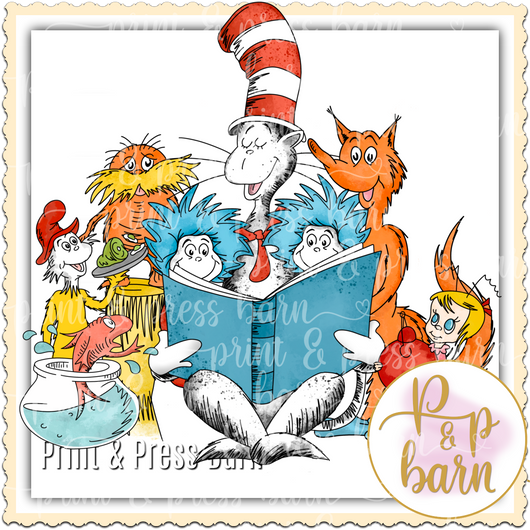 Suess Character Collage