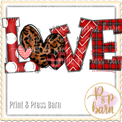 Love plaid Word