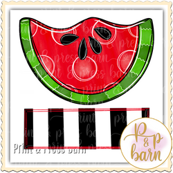 Watermelon with name plate