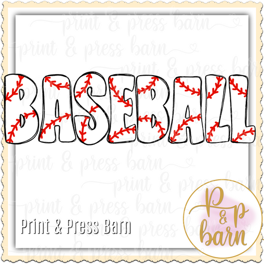 Baseball Word Art