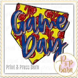 Softball Game Day GLitter plate