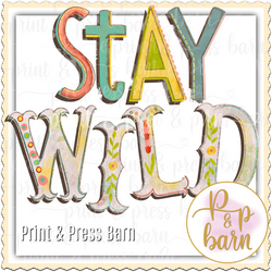 Stay Wild Letters