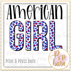 American Girl- Blue Leopard