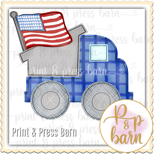 Flag Dump Truck