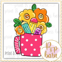 School Flower Pot
