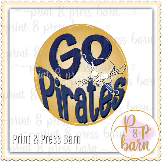 Go Pirates- Blue and Gold