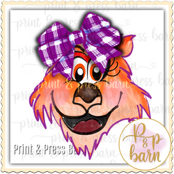 Girl Tiger- Purple and Orange