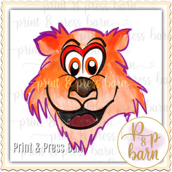 Boy Tiger- Purple and Orange