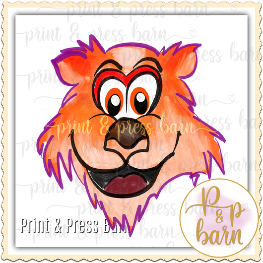 Boy Tiger- Purple and Orange
