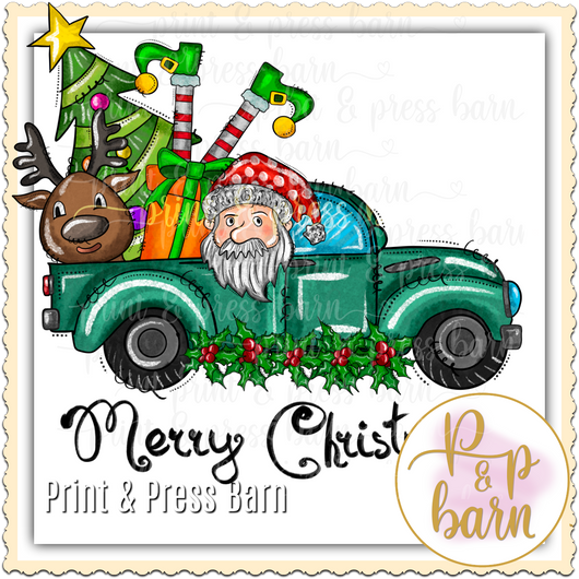 Christmas Truck- Green