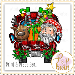 Christmas Truck- Plaid